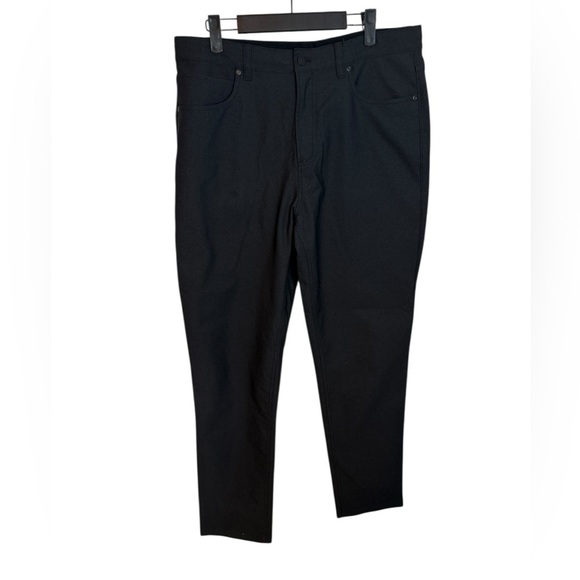 Ministry of Supply Charcoal Gray Straight Leg Athleisure Pants